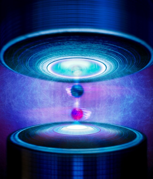An artist’s impression of the quantum property known as spin