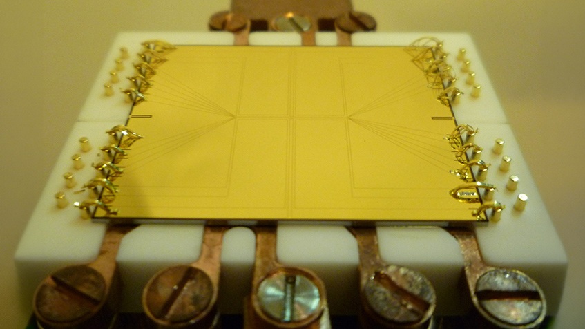 The atom chip used in the experiment