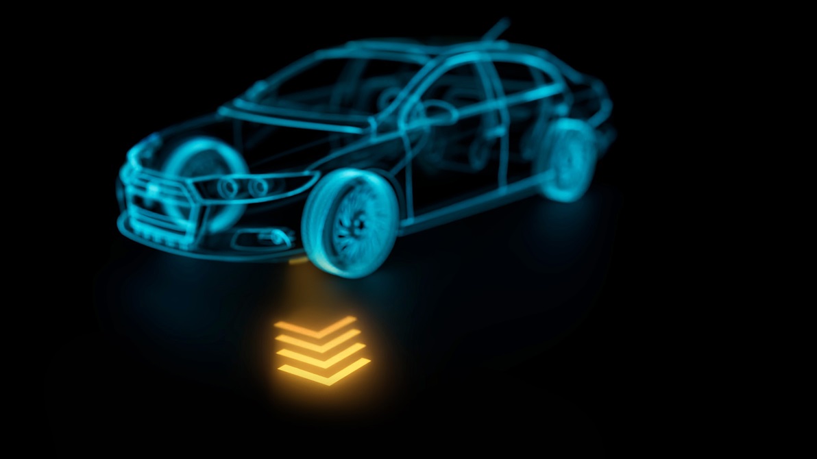 The developed projectors can be highly miniaturized and are suitable for Car2X communication