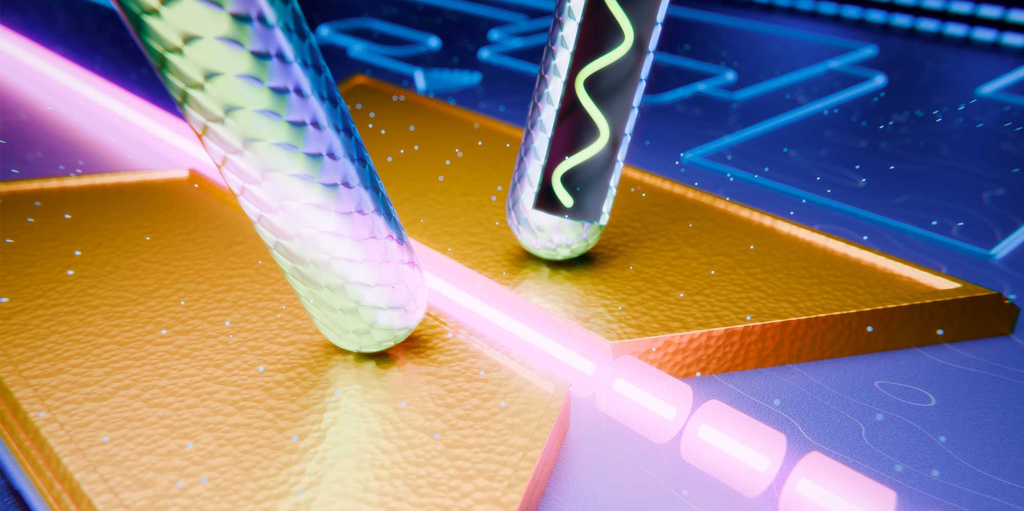 The modulator transfers the information from an electrical wave to an optical one.